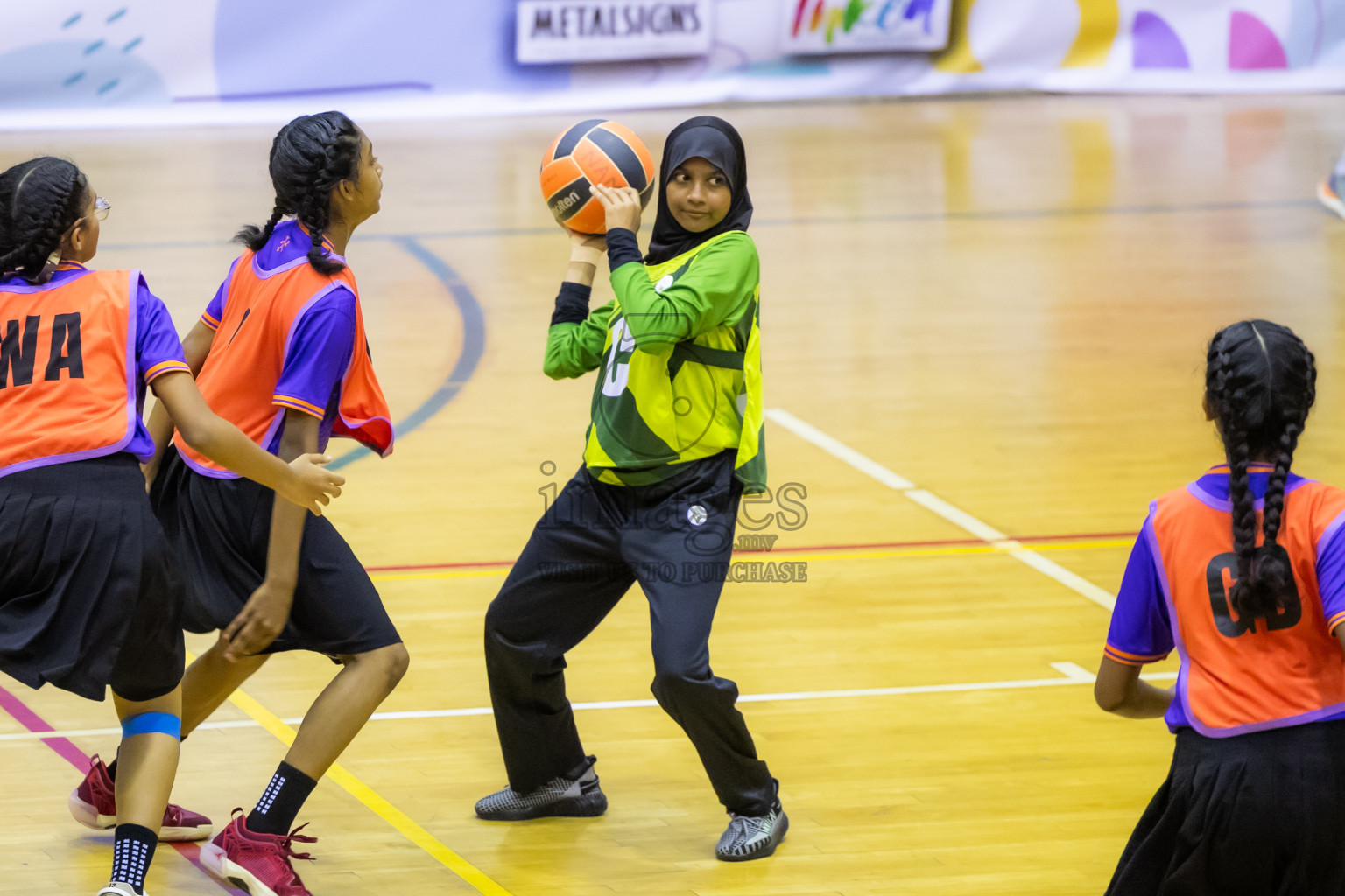 Day 14 of 25th Inter-School Netball Tournament was held in Social Center at Male', Maldives on Sunday, 25th August 2024. Photos: Hasni / images.mv