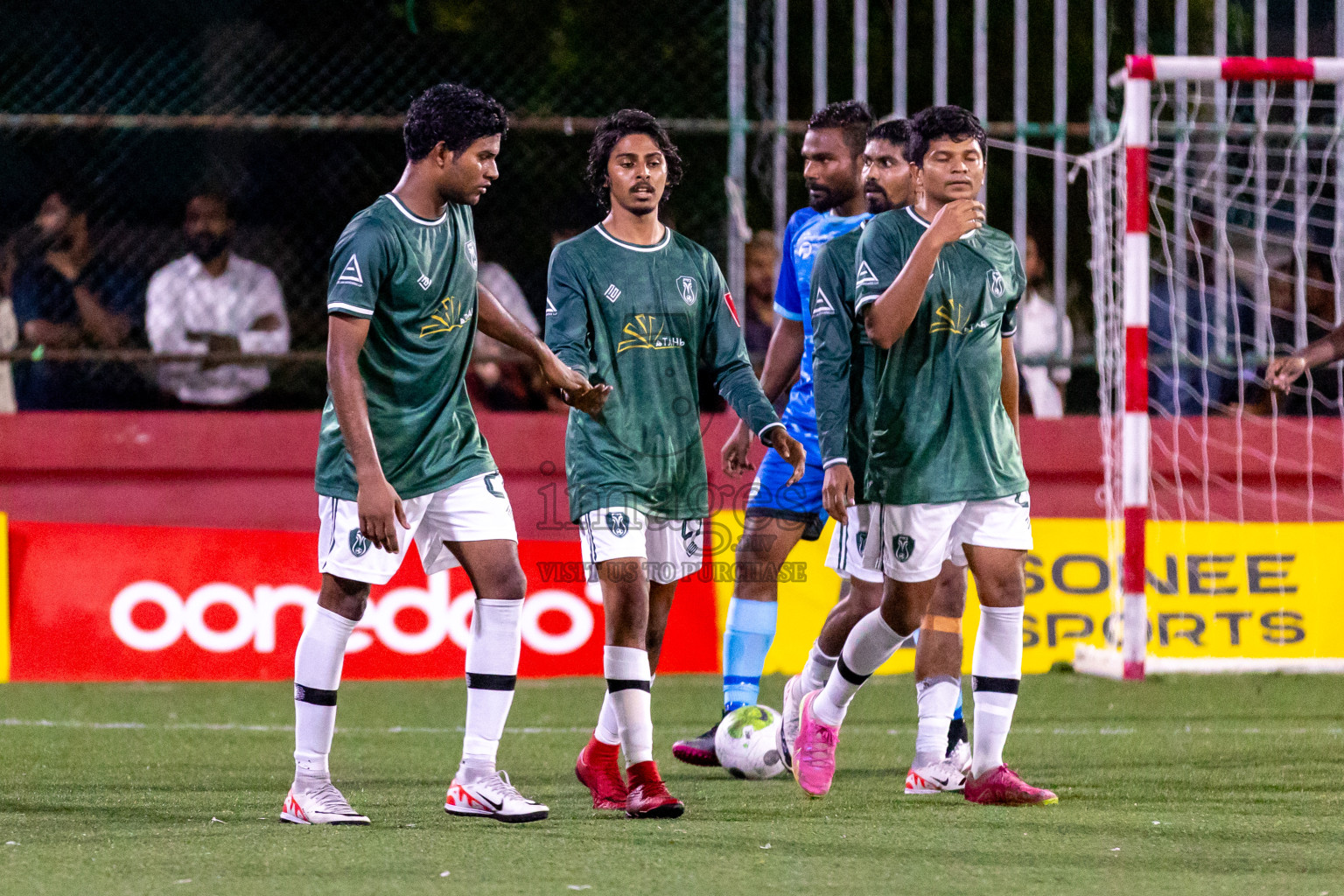 N Miladhoo vs N Maafaru in Day 6 of Golden Futsal Challenge 2024 was held on Saturday, 20th January 2024, in Hulhumale', Maldives Photos: Hassan Simah / images.mv