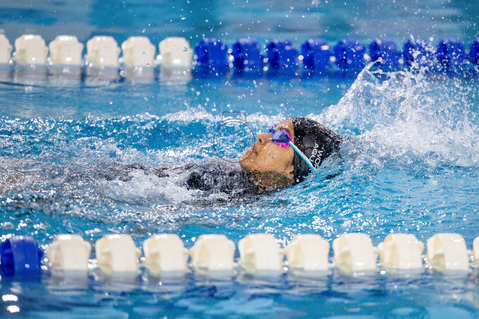 Day 4 of National Swimming Competition 2024 held in Hulhumale', Maldives on Monday, 16th December 2024. 
Photos: Hassan Simah / images.mv