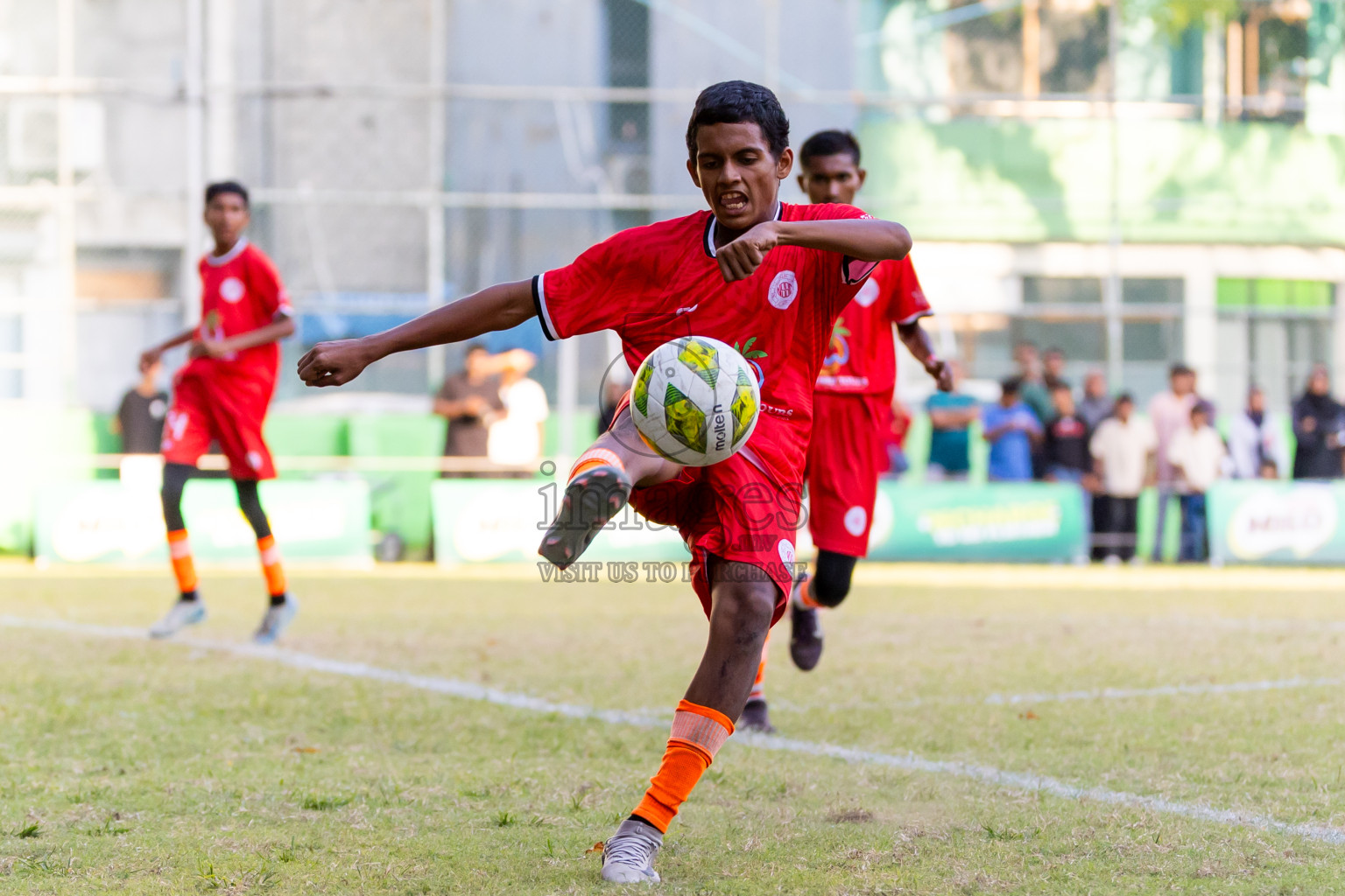 Day 5 of MILO Academy Championship 2025 (U14) was held on Monday, 3rd November 2025 at Henveiru Football Grounds, Male', Maldives . Photos: Nausham Waheed / images.mv