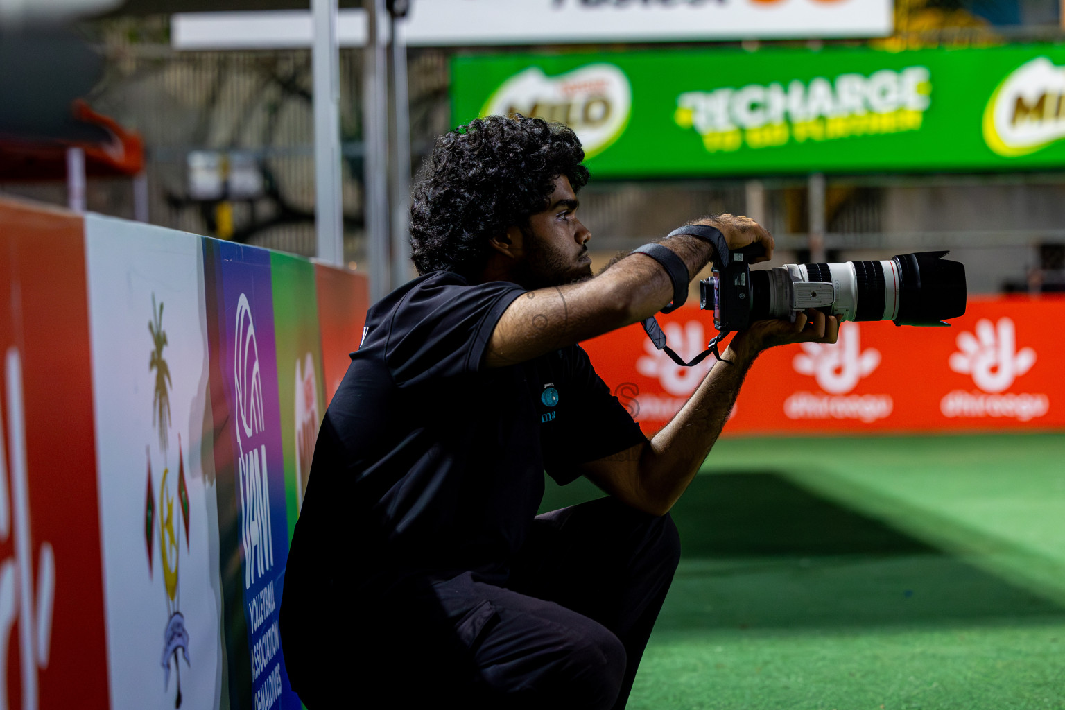 Raajje Volley Club vs Club Rising Star Academy in Milo National Junior Volleyball Championship 2025 Day 4 was held on Tuesday, 25th November 2025 at Ekuveni Turf Court Male', Maldives. Photos: Nausham Waheed / images.mv