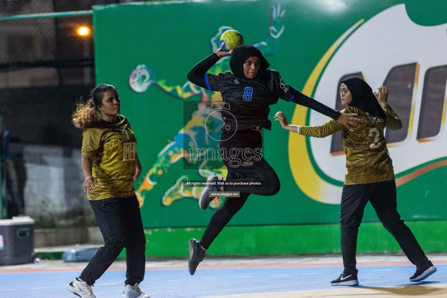 Day 12th of 6th MILO Handball Maldives Championship 2023, held in Handball ground, Male', Maldives on 1st June 2023 Photos: Shuu/ Images.mv