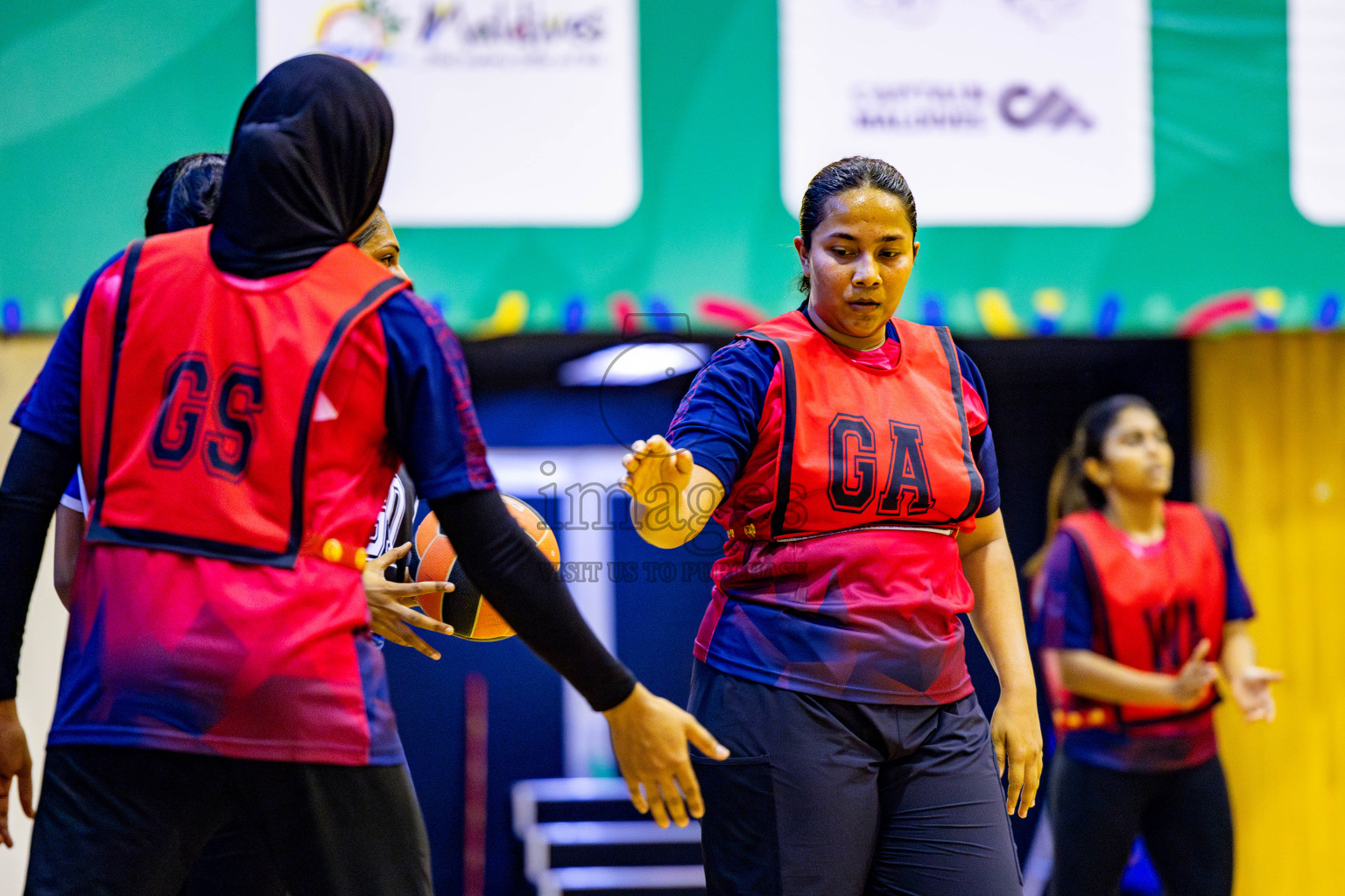 MV Netters vs Club Matrix in Day 3 of 21st National Netball Tournament was held in Social Canter at Male', Maldives on Saturday, 18th May 2024. Photos: Nausham Waheed / images.mv