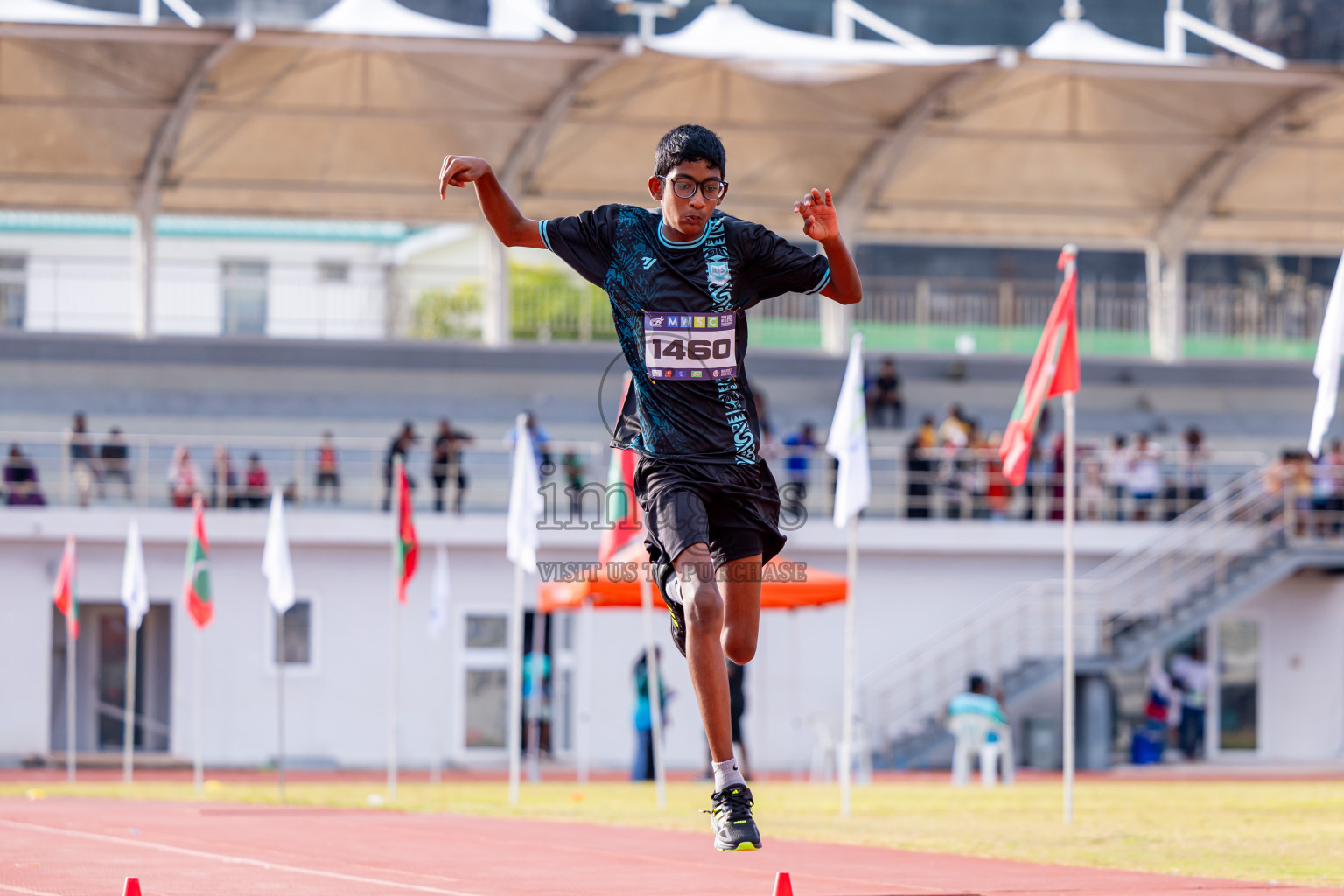 Day 3 of MWSC Interschool Athletics Championships 2024 held in Hulhumale Running Track, Hulhumale, Maldives on Monday, 11th November 2024. Photos by: Nausham Waheed / Images.mv