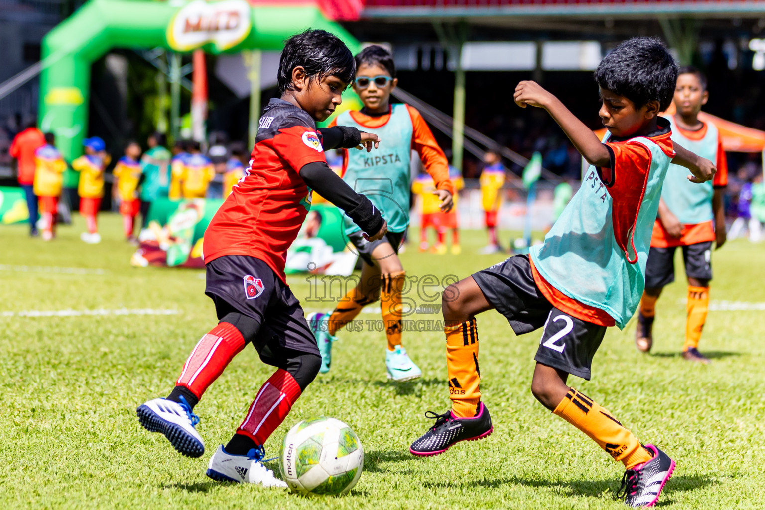 Day 1 of Under 10 MILO Academy Championship 2024 was held at National Stadium in Male', Maldives on Friday, 26th April 2024. Photos: Nausham Waheed / images.mv