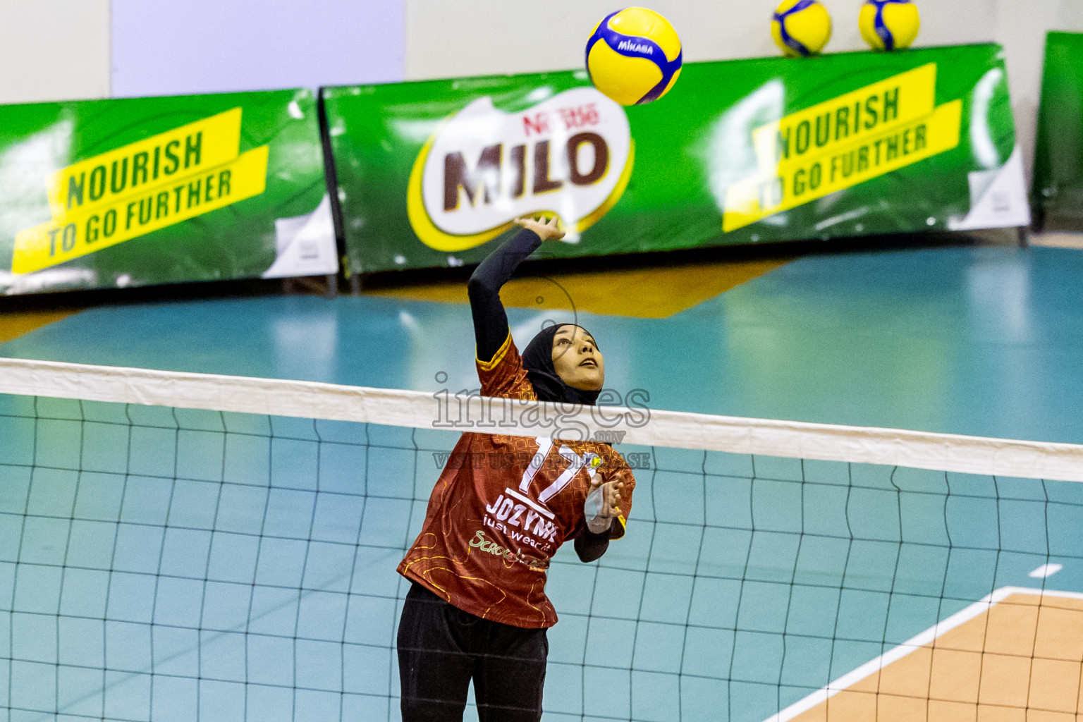 Day 2 of Women's Division of Milo VAM Cup 2024 held in Male', Maldives on Wednesday, 9th July 2024 at Social Center Indoor Hall Photos By: Nausham Waheed / images.mv