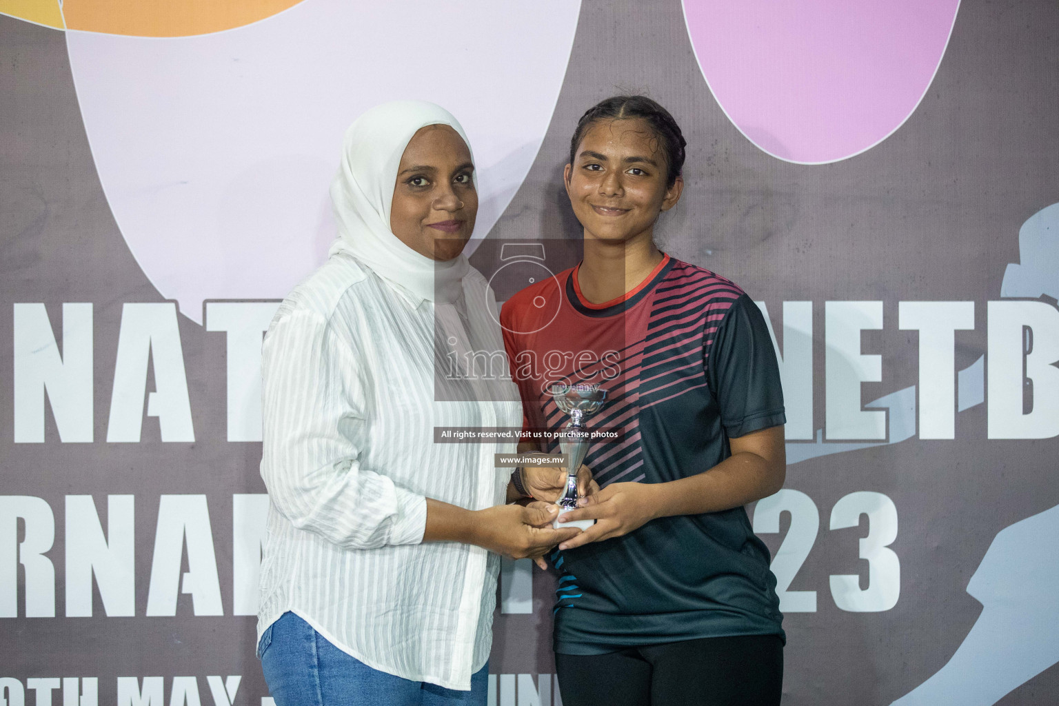 Day 2 of 20th Milo National Netball Tournament 2023, held in Synthetic Netball Court, Male', Maldives on 30th May 2023 Photos: Nausham Waheed/ Images.mv