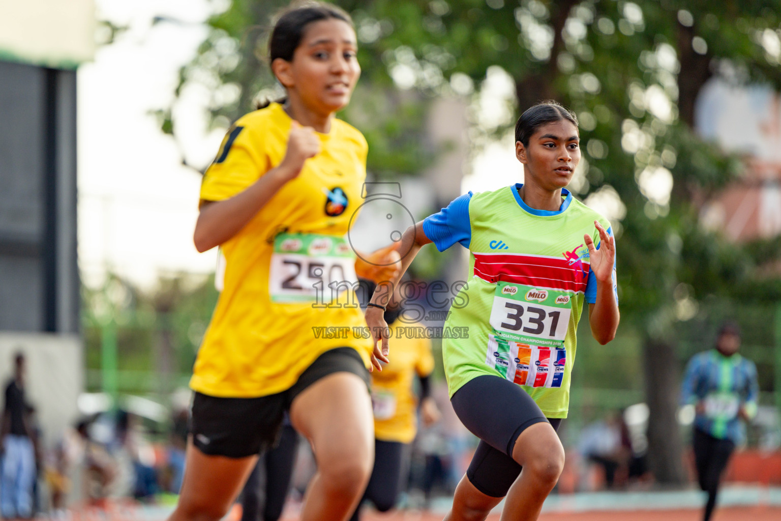 Day 2 of 12th Milo Association Championships was held in Ekuveni Track at Male', Maldives on Friday, 25th April 2025. Photos: Hassan Simah / images.mv