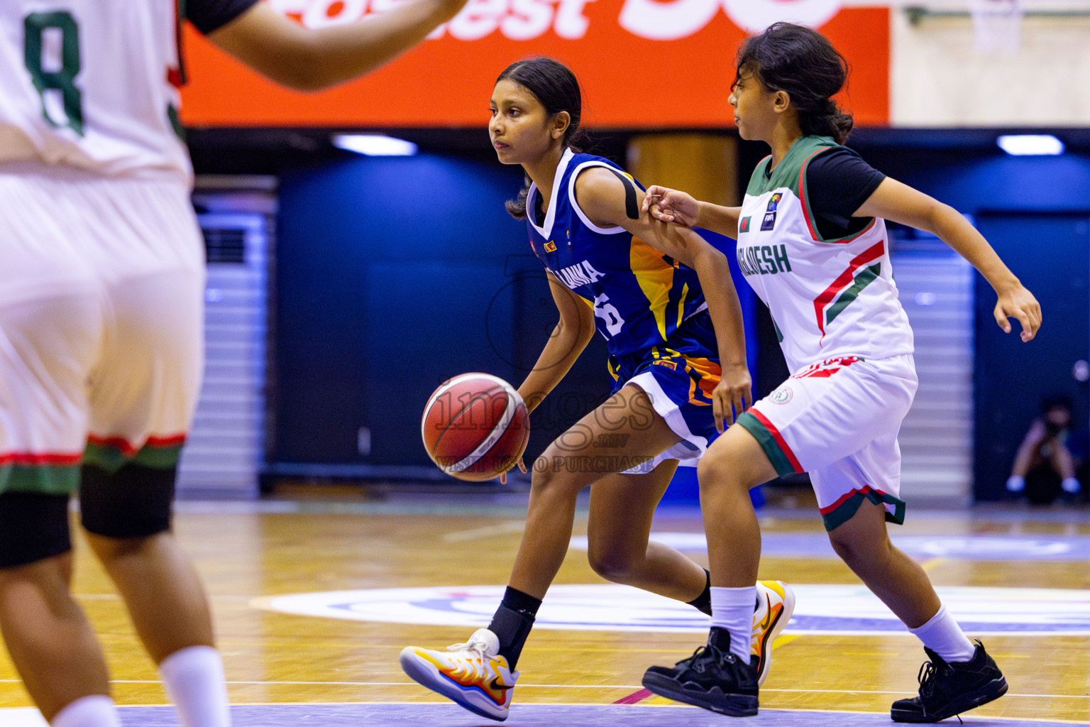 Sri Lanka vs India in Day 3 of Under 16 Woman's Asian Cup SABA Qualifiers 2025 was held in Social Center, Male', Maldives on Saturday, 14th June 2025. Photos: Nausham Waheed / images.mv