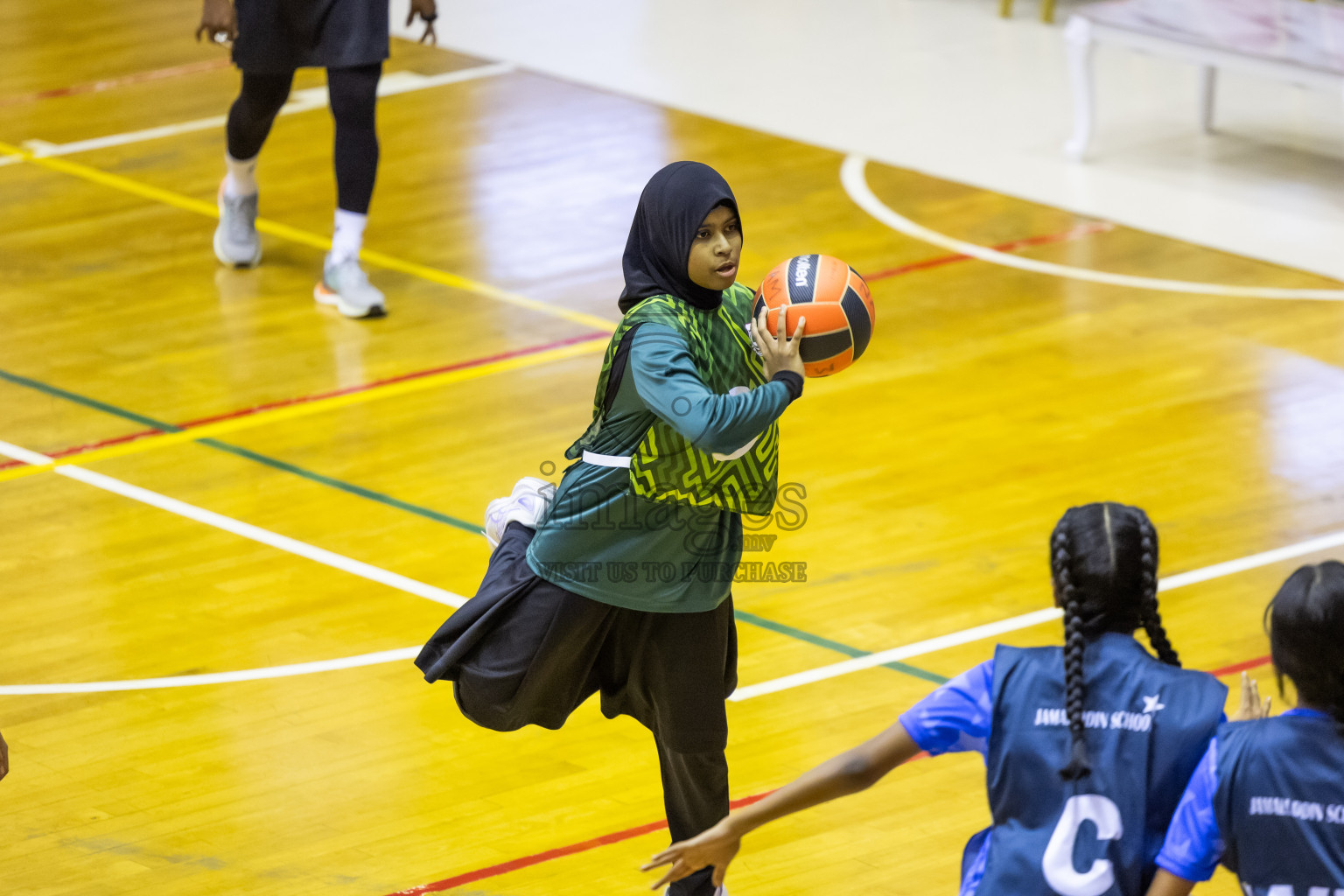 Day 8 of 25th Inter-School Netball Tournament was held in Social Center at Male', Maldives on Sunday, 18th August 2024.