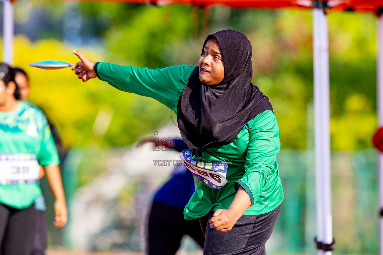 Day 6 of MWSC Interschool Athletics Championships 2024 held in Hulhumale Running Track, Hulhumale, Maldives on Thursday, 14th November 2024. Photos by: Nausham Waheed / Images.mv