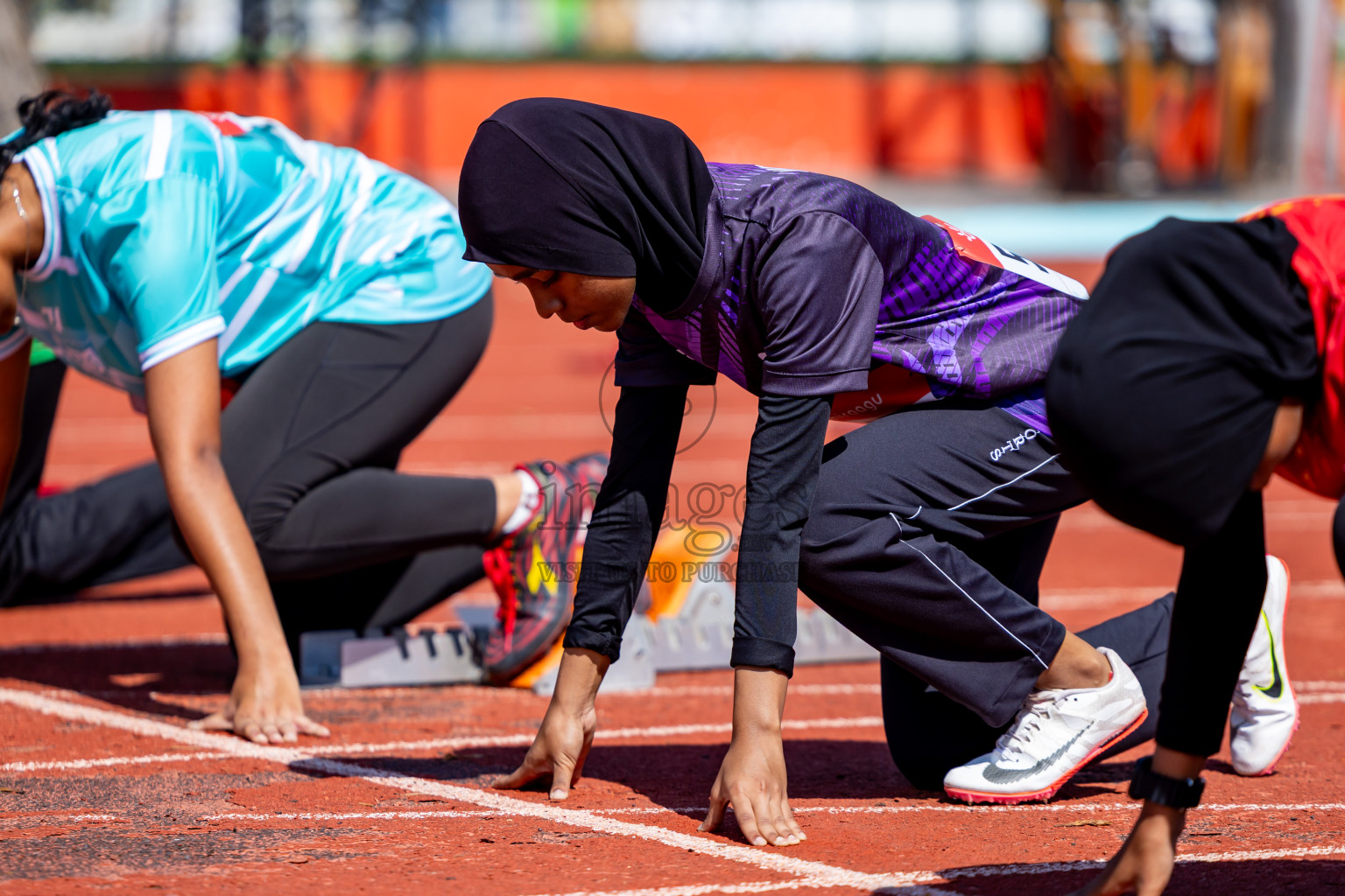 Day 1 of Inter-school Athletics Championship 2025 held in Ekuveni Synthetic Track, Male', Maldives on Monday, 06th October 2025. Photos by: Nausham Waheed / Images.mv