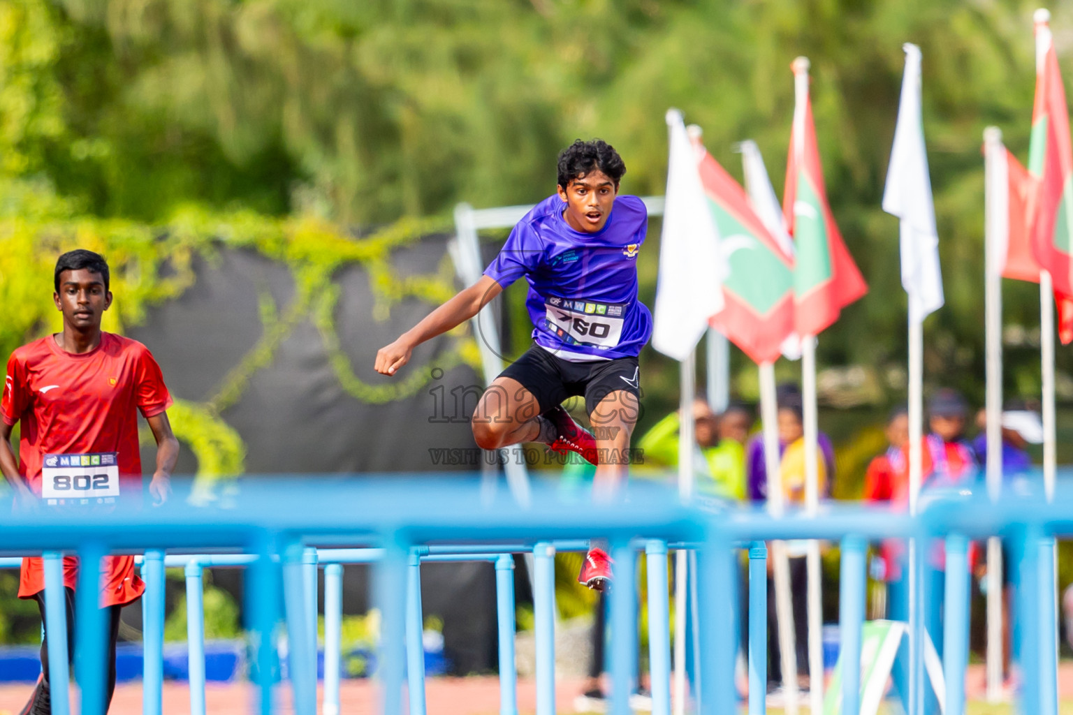 Day 4 of MWSC Interschool Athletics Championships 2024 held in Hulhumale Running Track, Hulhumale, Maldives on Tuesday, 12th November 2024. Photos by: Nausham Waheed / Images.mv