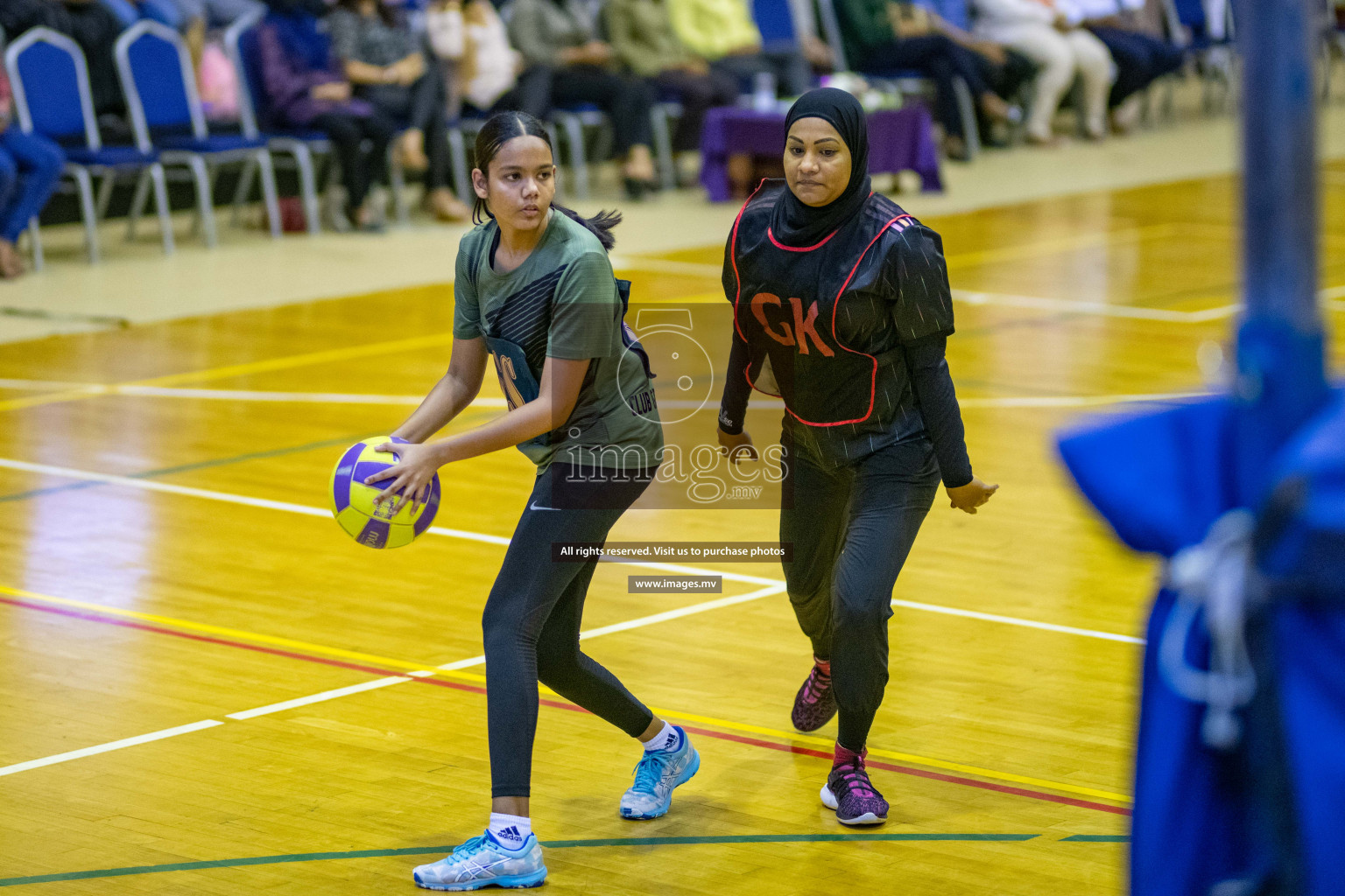 Kulhudhuffushi Youth & R.C vs Club Green Streets in the Finals of Milo National Netball Tournament 2021 (Women's) held on 5th December 2021 in Male', Maldives Photos: Ismail Thoriq / images.mv