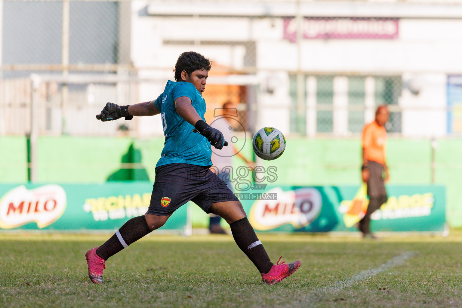 Day 4 of MILO Academy Championship 2025 (U14) was held on Sunday, 2nd November 2025 at Henveiru Football Grounds, Male', Maldives . 
Photos: Hassan Simah / images.mv