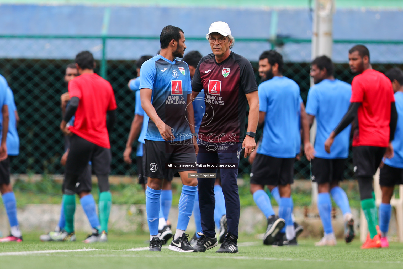 Maldives Practice Sessions on 26 June 2023 before their match in Bangabandhu SAFF Championship 2023 held in Bengaluru Football Ground