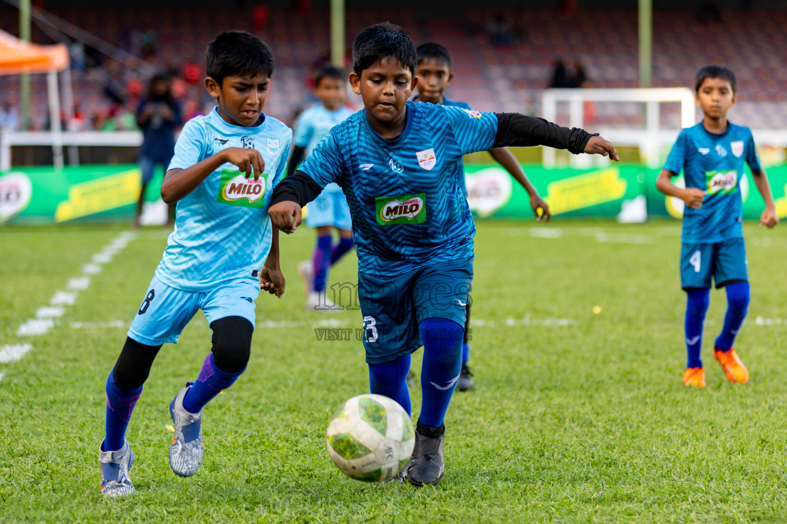 Day 2 of MILO Kids Football Fiesta was held at National Stadium in Male', Maldives on Saturday, 24th February 2024.