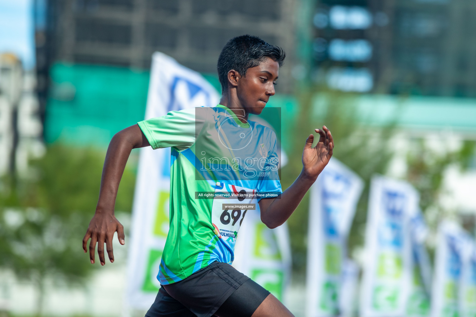 Day two of Inter School Athletics Championship 2023 was held at Hulhumale' Running Track at Hulhumale', Maldives on Sunday, 15th May 2023. Photos: Nausham Waheed / images.mv