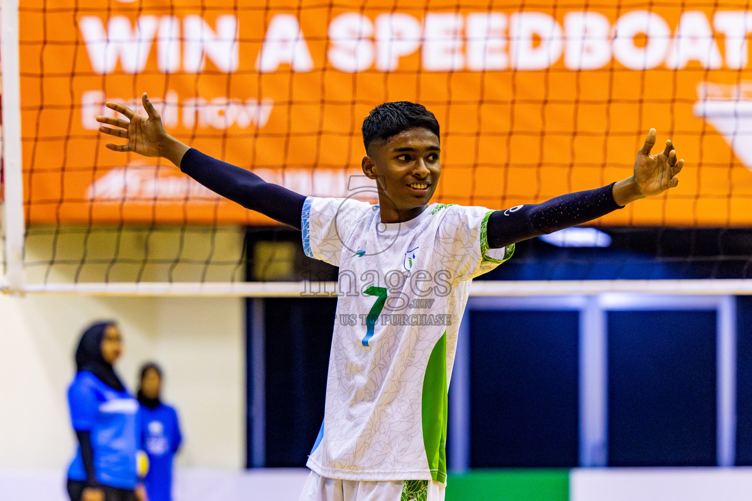 Finals of Interschool Volleyball Tournament 2024 was held in Social Center at Male', Maldives on Friday, 6th December 2024. Photos: Nausham Waheed / images.mv