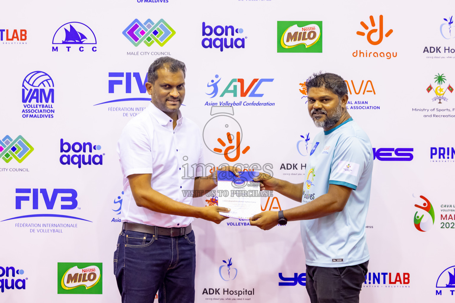 Sri Lanka vs Maldives in Semi Final of CAVA U20 Woman's Volleyball Championship 2024 was held in Social Center, Male', Maldives on 22nd July 2024. Photos: Nausham Waheed / images.mv