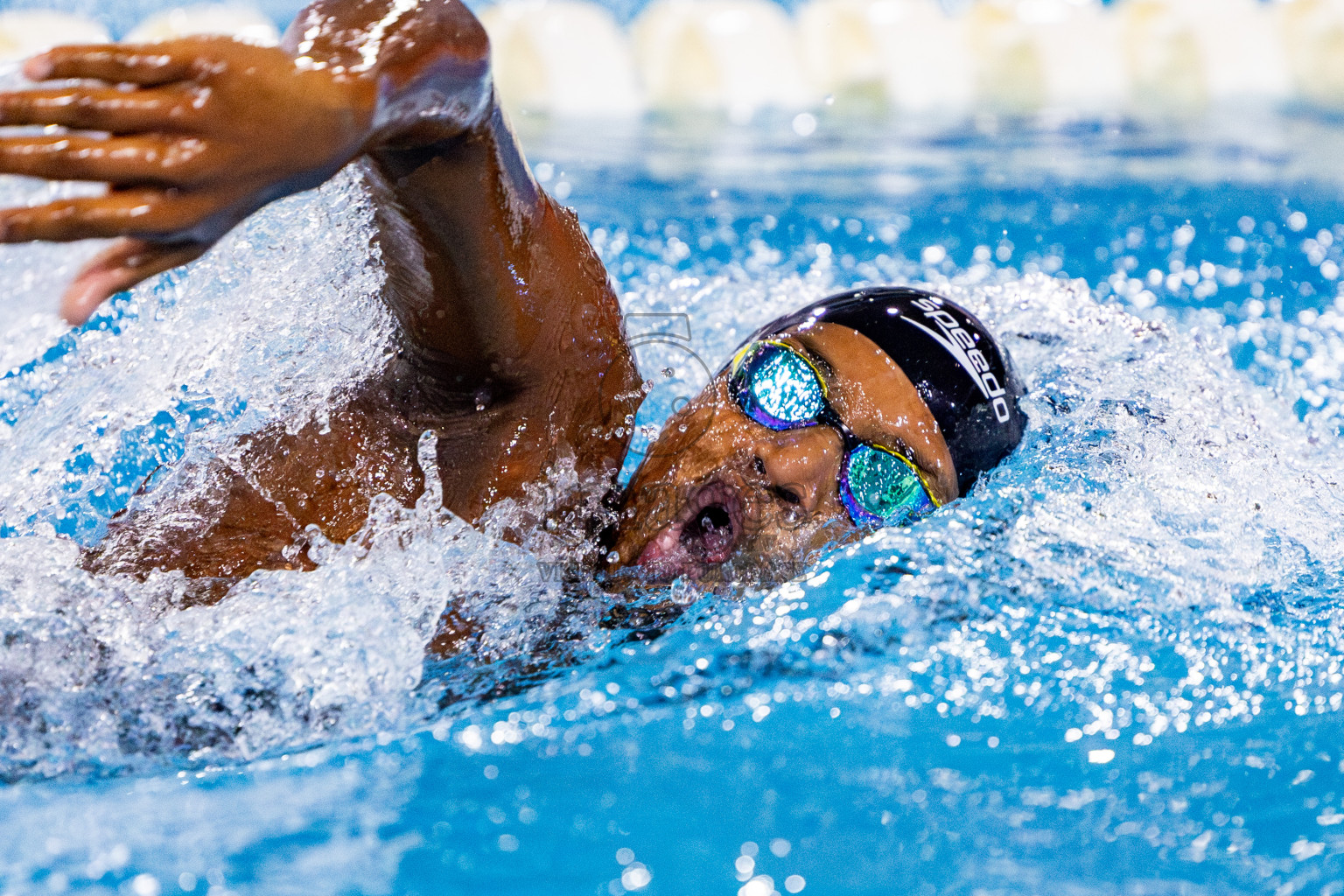 Day 3 of National Swimming Competition 2024 held in Hulhumale', Maldives on Sunday, 15th December 2024. Photos: Nausham Waheed/ images.mv