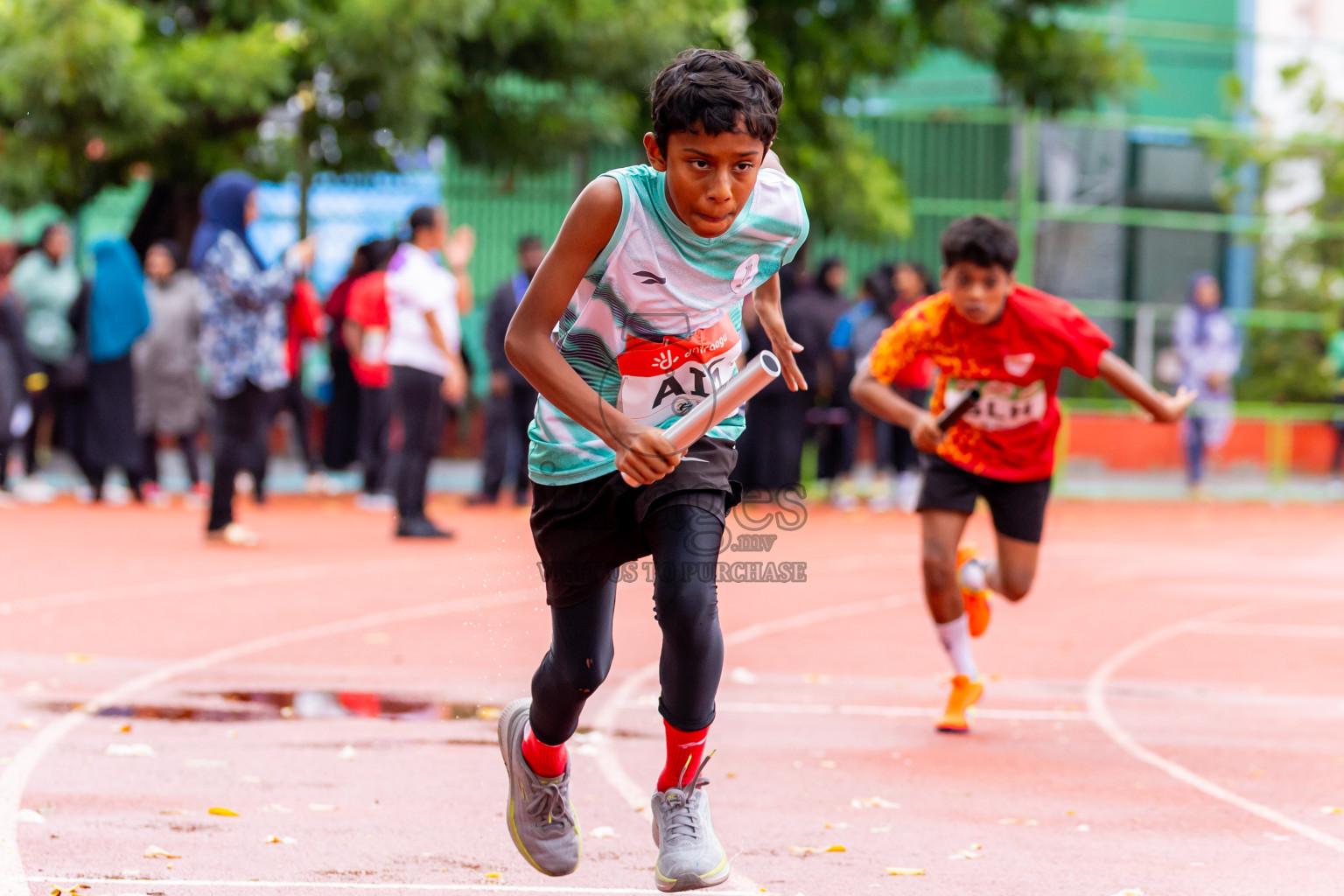 Day 6 of Inter-school Athletics Championship 2025 held in Ekuveni Synthetic Track, Male', Maldives on Sunday, 12th October 2025. Photos by: Nausham Waheed / Images.mv