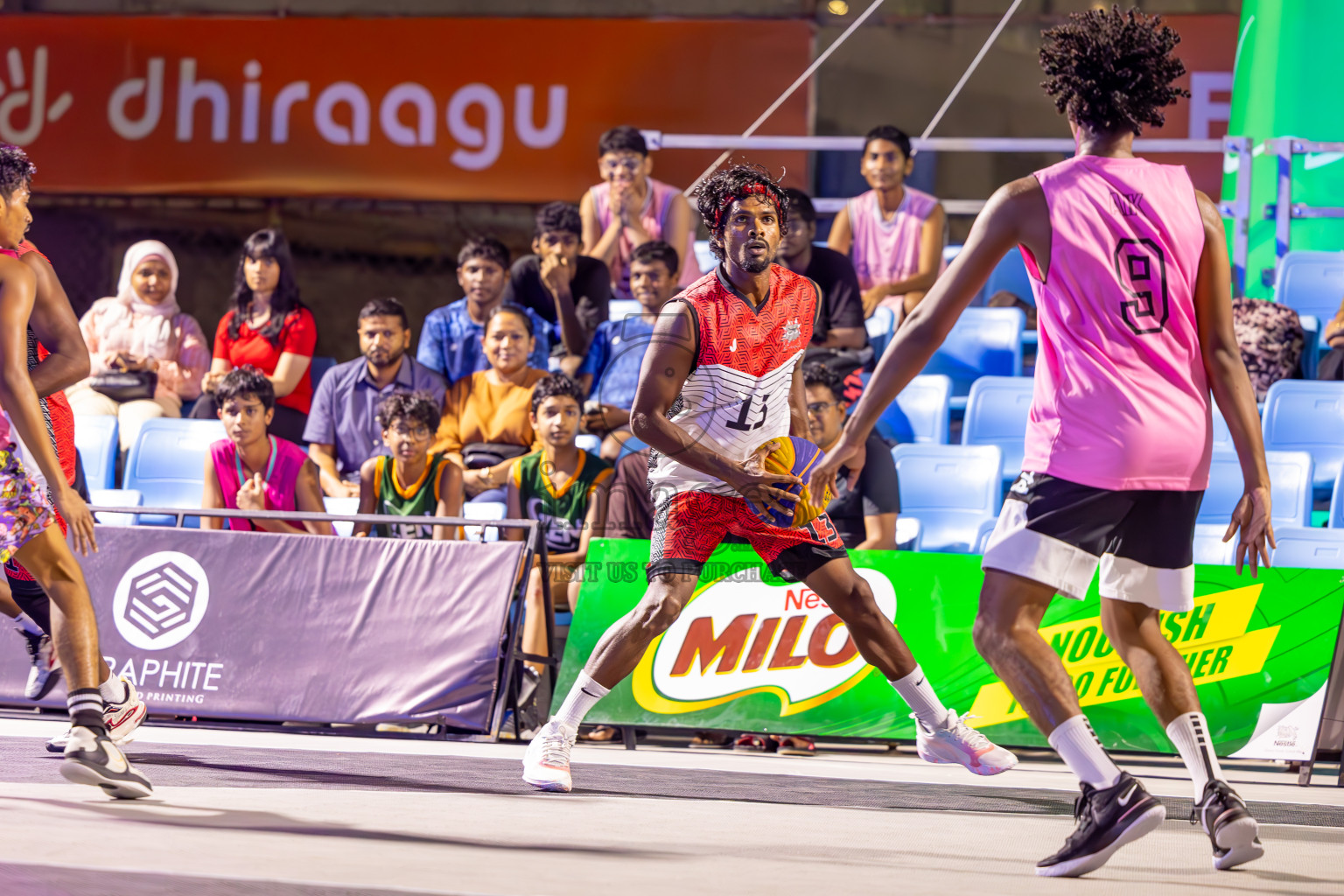 Day 6 of MILO Ramadan 3x3 Challenge 2024 was held in Ekuveni Outdoor Basketball Court at Male', Maldives on Sunday, 18th March 2024.
Photos: Ismail Thoriq / images.mv