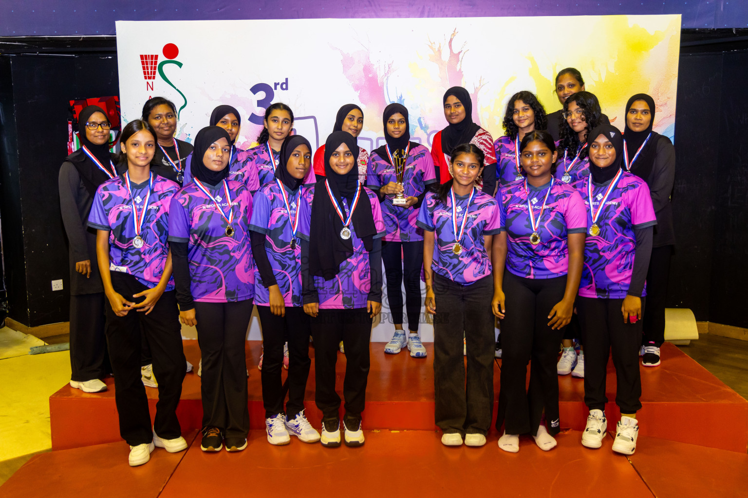 Closing ceremony of 3rd Netball Junior Championship, held at Social Center on Saturday, 25th January 2025 . Photos: Nausham Waheed / images.mv