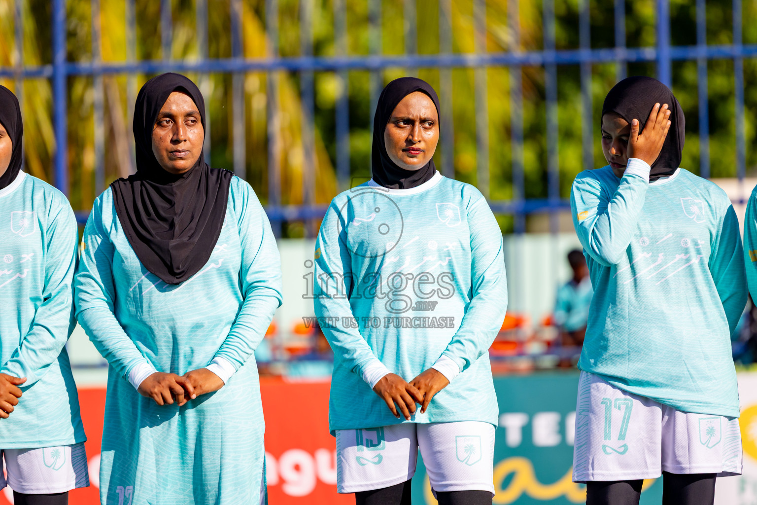 Dhonfanu vs Hithaadhoo in Day 2 of Better in Baa Futsal Fiesta 2025 Woman's division held in B. Eydhafushi, Maldives on Thursday, 6th November 2025. Photos: Nausham Waheed / images.mv
