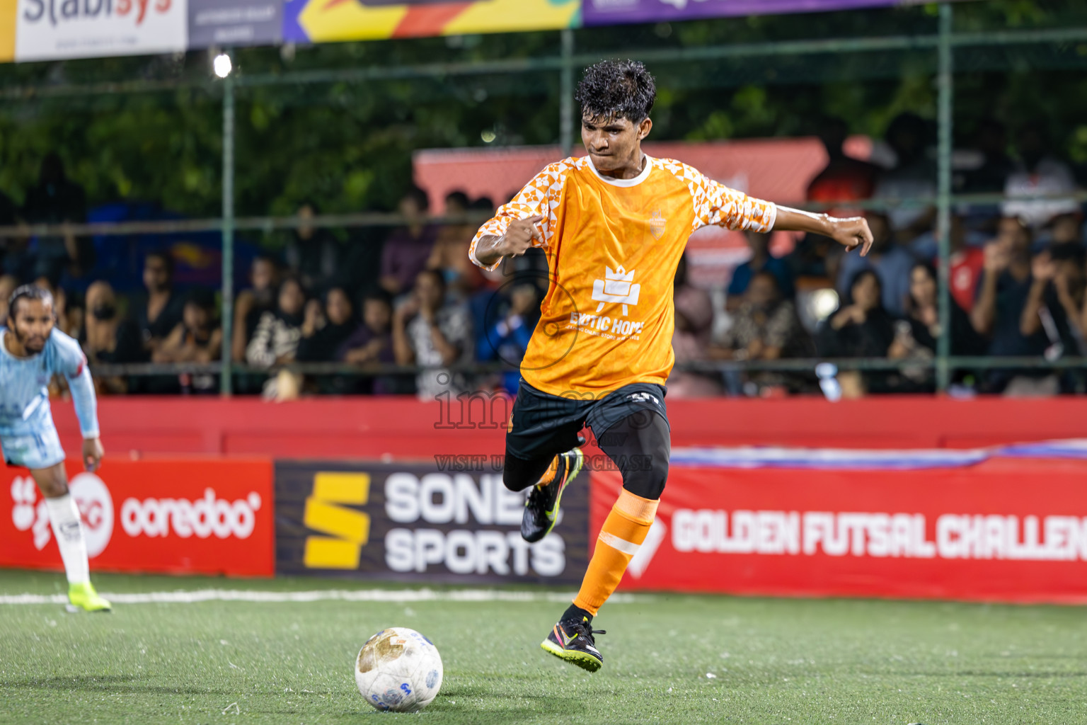 ADh Hangnaameedhoo vs ADh Kunburudhoo in Day 15 of Golden Futsal Challenge 2025 was held on Sunday, 19th January 2025, in Hulhumale', Maldives. Photos: Ismail Thoriq / images.mv