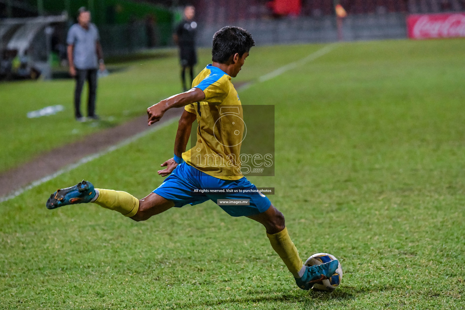 Club Valencia vs Super United sports in the FA Cup 2022 on 18th Aug 2022, held in National Football Stadium, Male', Maldives Photos: Nausham Waheed / Images.mv