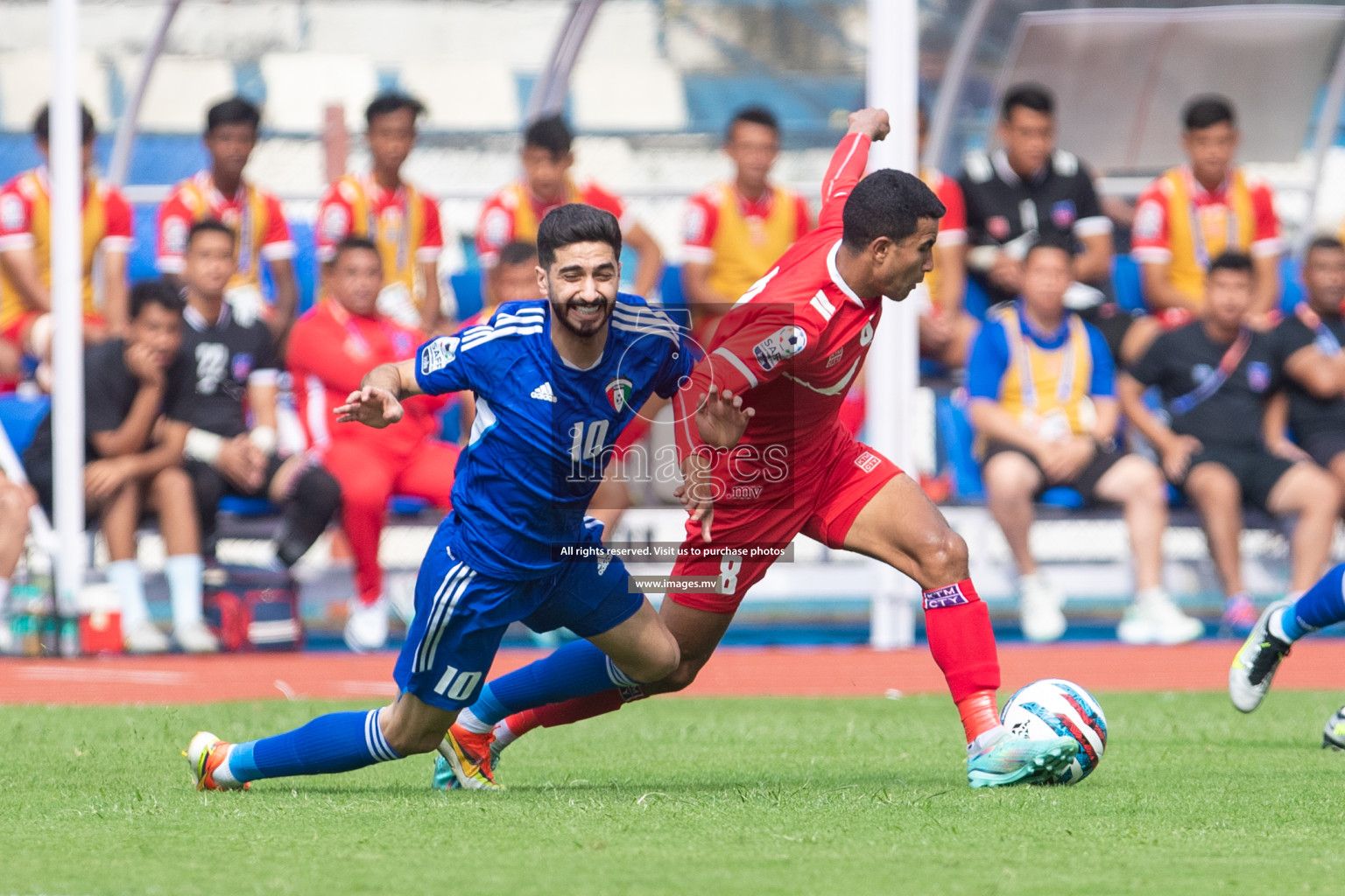 Kuwait vs Nepal in the opening match of SAFF Championship 2023 held in Sree Kanteerava Stadium, Bengaluru, India, on Wednesday, 21st June 2023. Photos: Nausham Waheed / images.mv