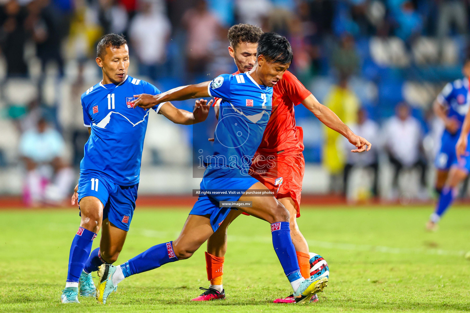 Nepal vs India in SAFF Championship 2023 held in Sree Kanteerava Stadium, Bengaluru, India, on Saturday, 24th June 2023. Photos: Hassan Simah / images.mv