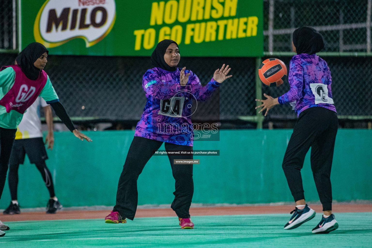 Day 2 of 20th Milo National Netball Tournament 2023, held in Synthetic Netball Court, Male', Maldives on 30th May 2023 Photos: Nausham Waheed/ Images.mv