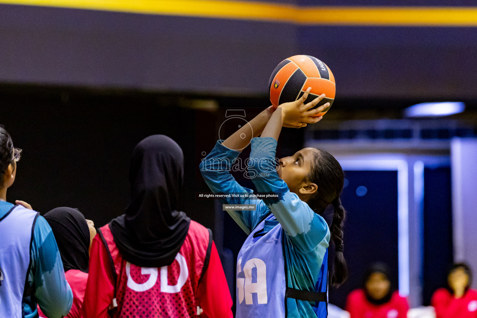 Day 8 of 24th Interschool Netball Tournament 2023 was held in Social Center, Male', Maldives on 3rd November 2023. Photos: Hassan Simah, Nausham Waheed / images.mv