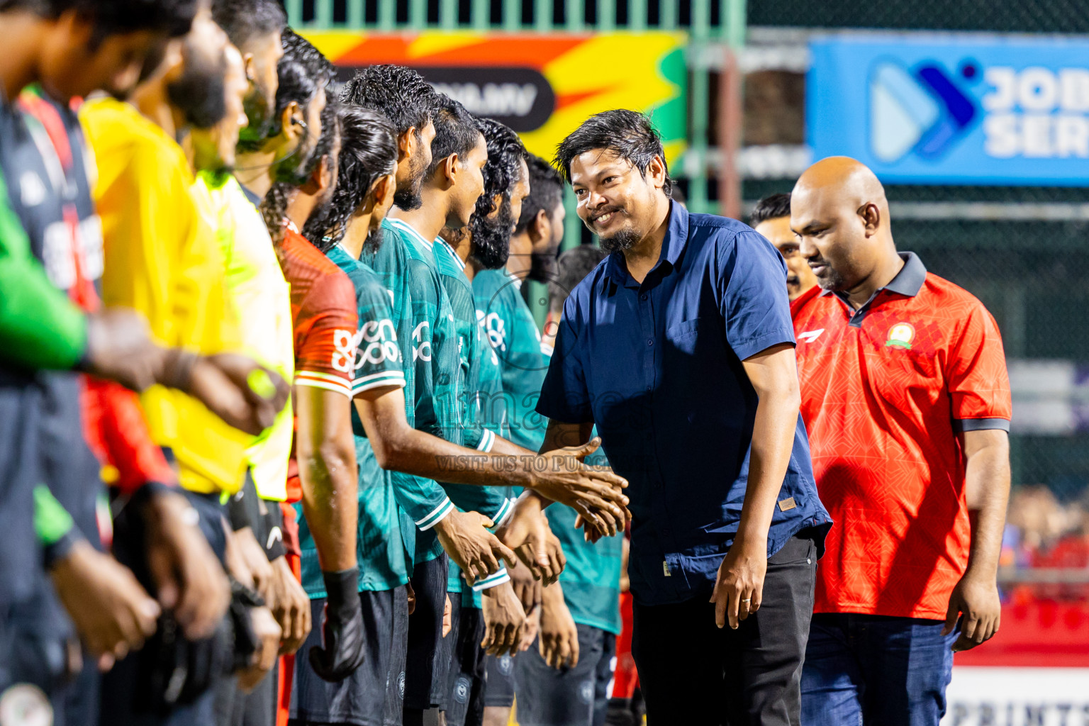 L Isdhoo VS L Maabaidhoo in Atoll Round Semi-Final on Day 22 of Golden Futsal Challenge 2025 was held on Sunday , 26th January 2025, in Hulhumale', Maldives. Photos: Nausham Waheed / images.mv