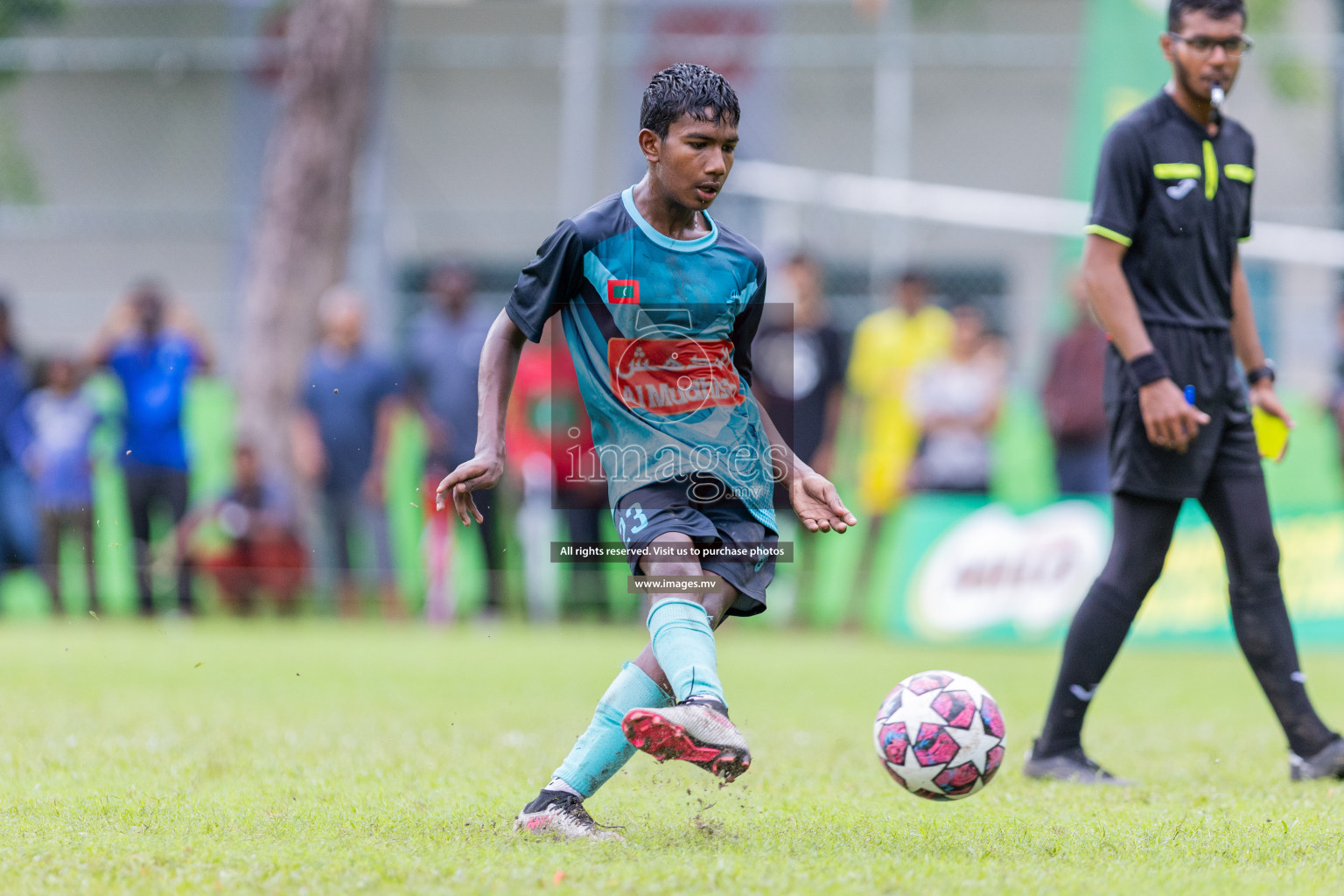 Day 2 of MILO Academy Championship 2023 (u14) was held in Henveyru Stadium Male', Maldives on 4th November 2023. Photos: Nausham Waheed / images.mv