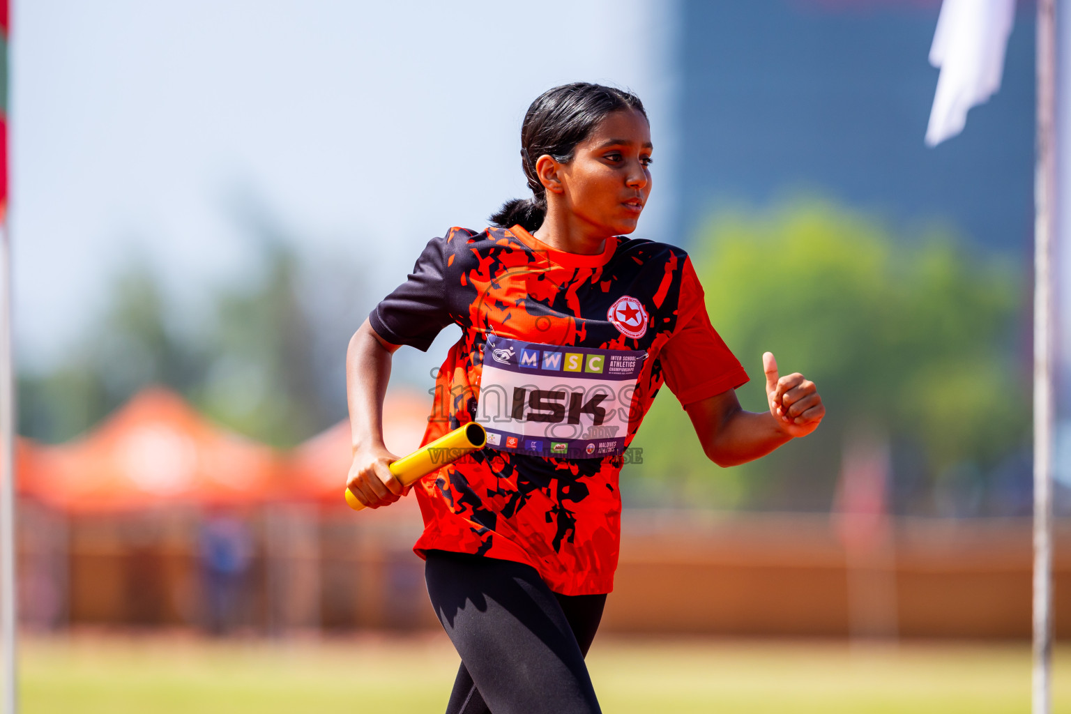 Day 6 of MWSC Interschool Athletics Championships 2024 held in Hulhumale Running Track, Hulhumale, Maldives on Thursday, 14th November 2024. Photos by: Nausham Waheed / Images.mv