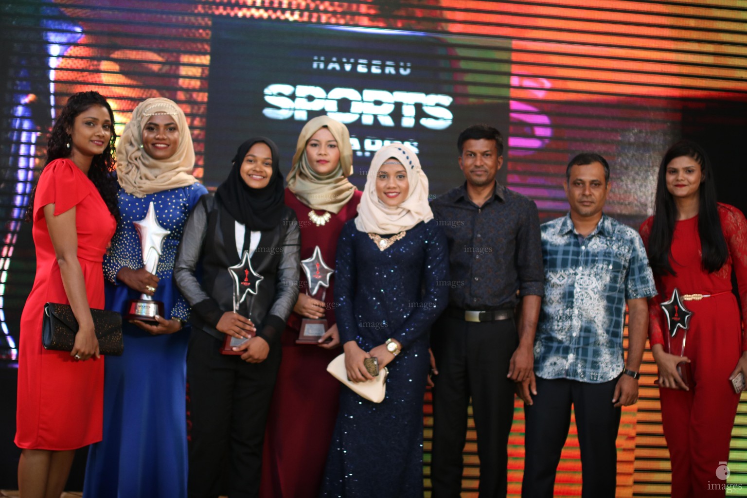 Haveeru Sports Awards 2016 in Kurumbaa Maldives in Male', Maldives, Thursday, March. 10, 2016. (Images.mv Photo/Hussain Sinan).