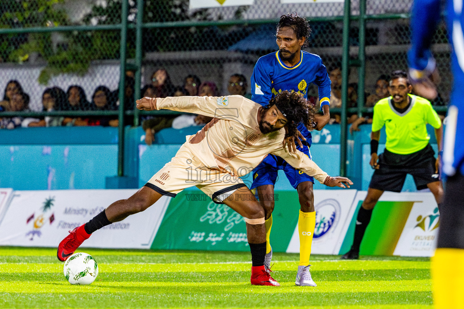 Dee Cee Jay SC vs Fools SC in Semi Finals of Laamehi Dhiggaru Ekuveri Futsal Challenge 2025 was held on Sunday, 27th July 2025, at Dhiggaru Futsal Ground, Dhiggaru, Maldives Photos: Nausham Waheed  / images.mv