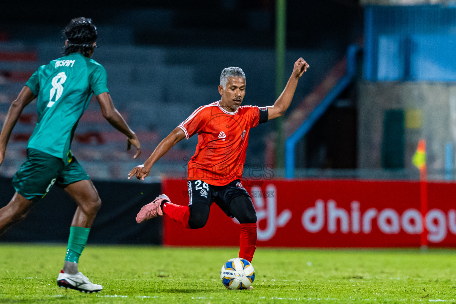 Maziya Sports & Recreation vs TC Sports Club in Dhivehi Premier League 2025/26 held in National Football Stadium, Male', Maldives on Wednesday, 24th September 2025. Photos: Areef Adam / Images.mv
