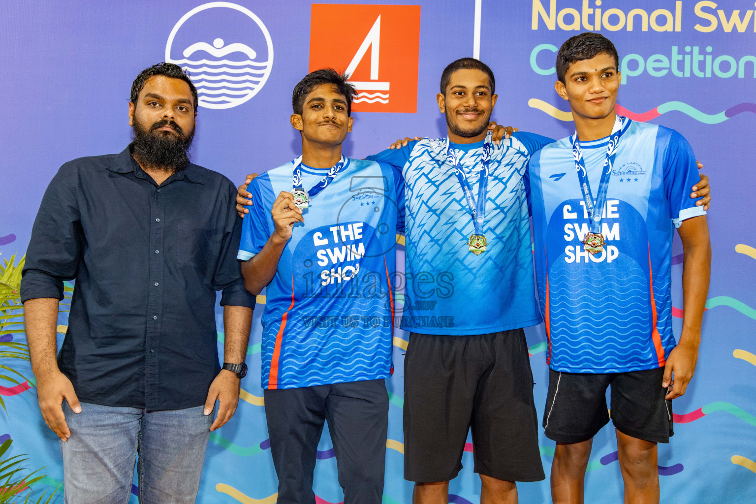 Day 5 of National Swimming Competition 2024 held in Hulhumale', Maldives on Tuesday, 17th December 2024. Photos: Hassan Simah / images.mv