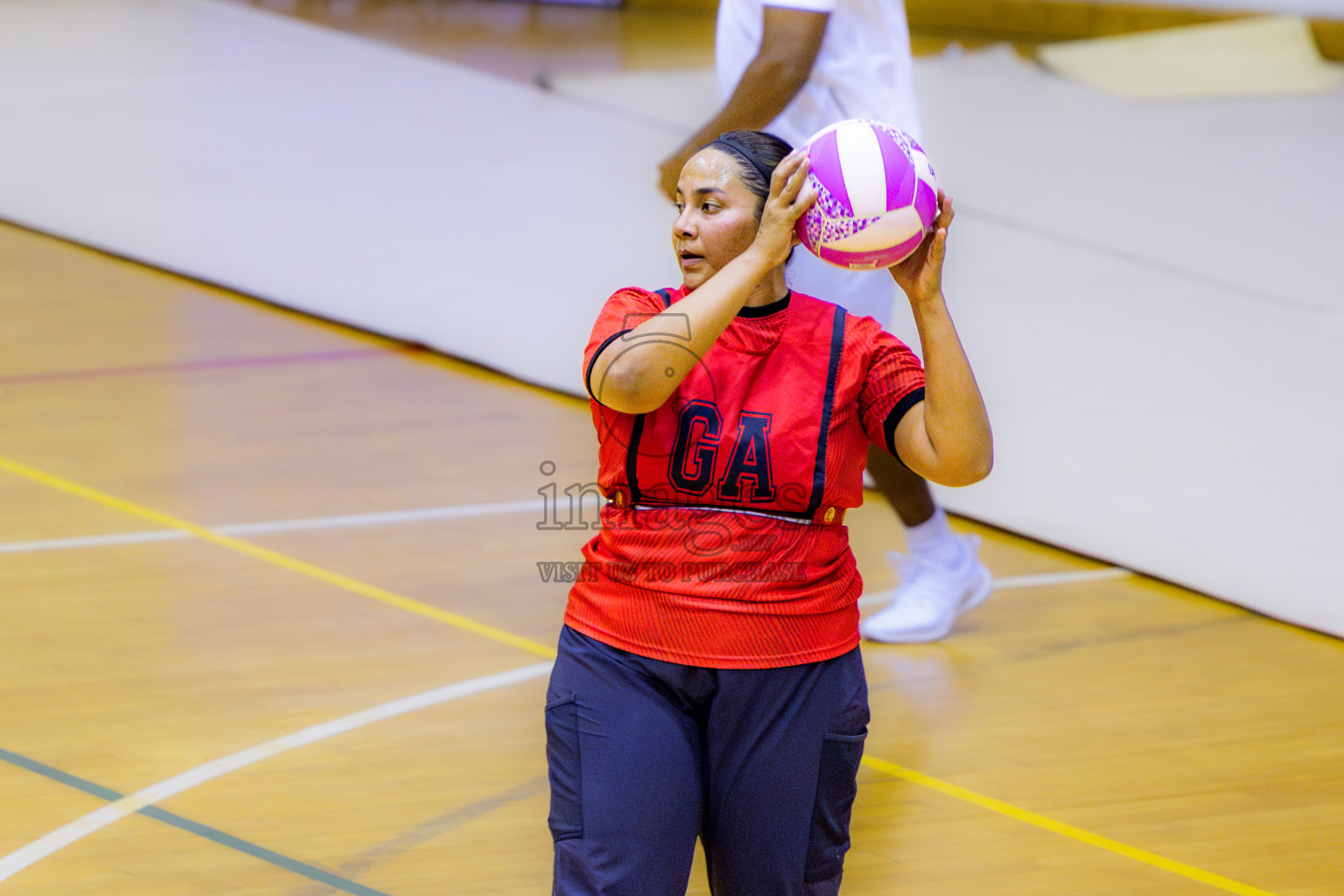 Matrix vs Club green streets in 1st division Final of National Netball Tournament 2025 held in Social Center at Male', Maldives on Thursday, 29th May 2025. Photos: Nausham Waheed / images.mv