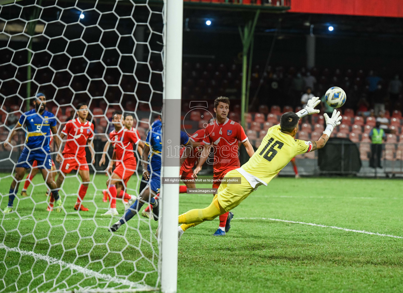 Nepal vs Sri Lanka in SAFF Championship 2021 held on 4th October 2021 in Galolhu National Stadium, Male', Maldives