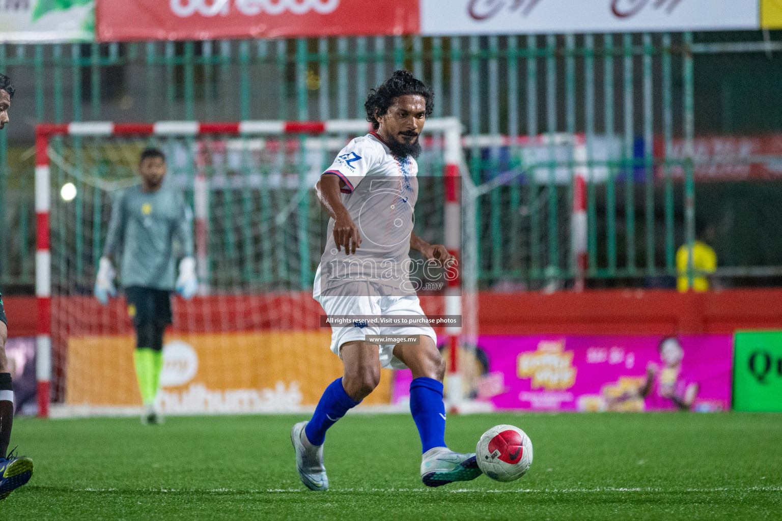 GA. Dhaandhoovs vs GA. Nilandhoo in Day 2 of Golden Futsal Challenge 2023 on 06 February 2023 in Hulhumale, Male, Maldives