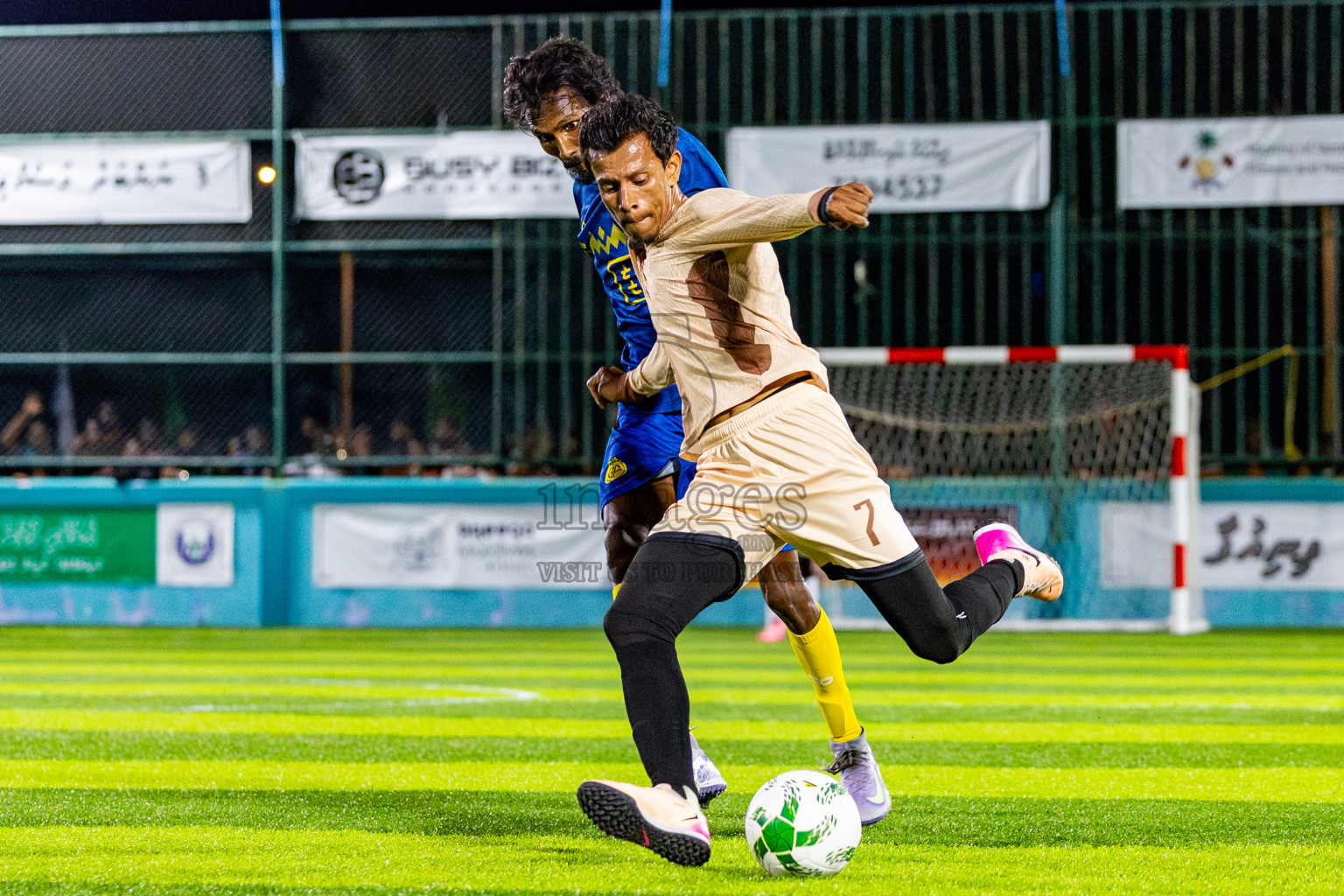 Dee Cee Jay SC vs Fools SC in Semi Finals of Laamehi Dhiggaru Ekuveri Futsal Challenge 2025 was held on Sunday, 27th July 2025, at Dhiggaru Futsal Ground, Dhiggaru, Maldives Photos: Nausham Waheed  / images.mv