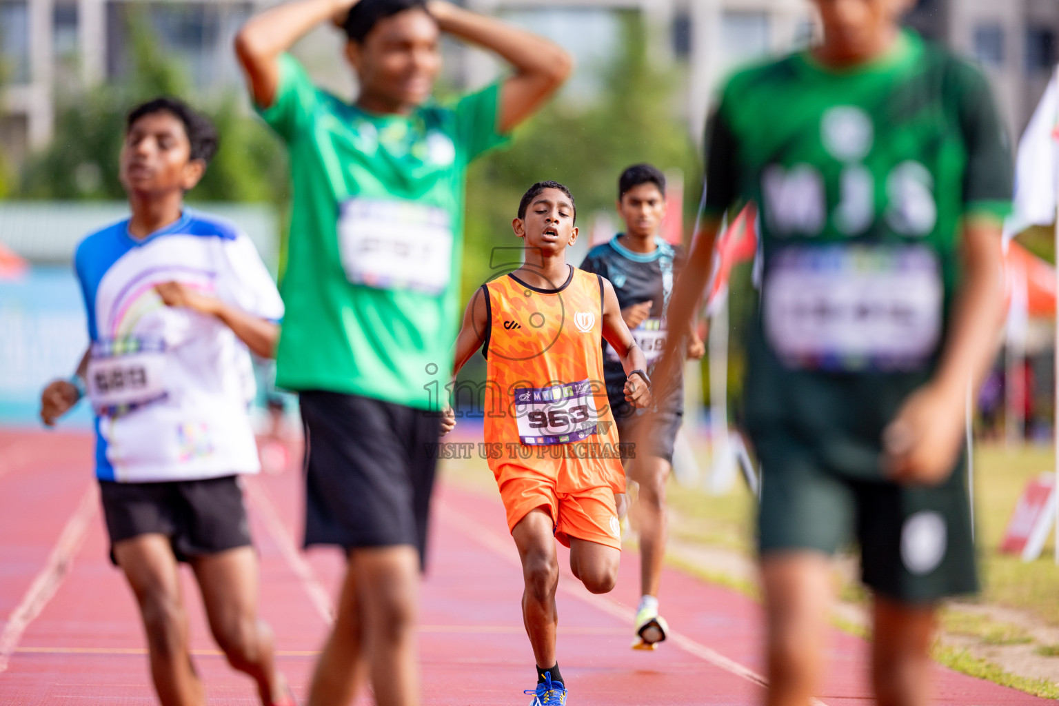 Day 3 of MWSC Interschool Athletics Championships 2024 held in Hulhumale Running Track, Hulhumale, Maldives on Monday, 11th November 2024. 
Photos by: Hassan Simah / Images.mv