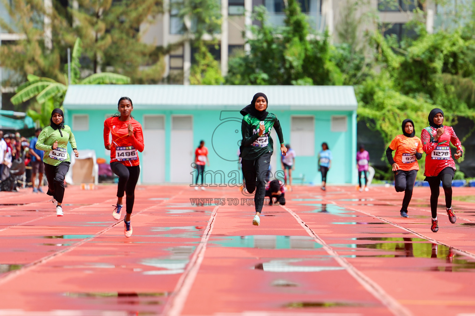 Day 1 of MWSC Interschool Athletics Championships 2024 held in Hulhumale Running Track, Hulhumale, Maldives on Saturday, 9th November 2024. 
Photos by: Ismail Thoriq, Hassan Simah / Images.mv