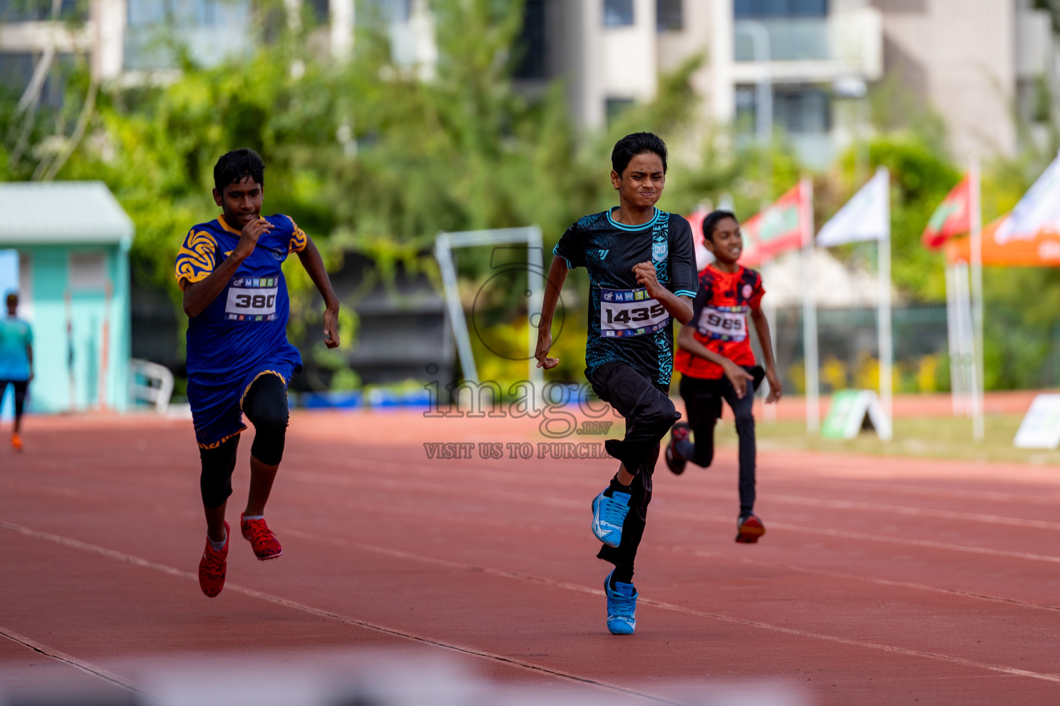 Day 2 of MWSC Interschool Athletics Championships 2024 held in Hulhumale Running Track, Hulhumale, Maldives on Sunday, 10th November 2024. 
Photos by: Hassan Simah / Images.mv