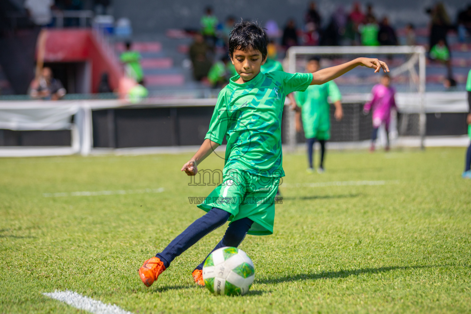 Day 1 of Under 10 MILO Academy Championship 2024 was held at National Stadium in Male', Maldives on Friday, 26th April 2024. Photos: Mohamed Mahfooz Moosa / images.mv